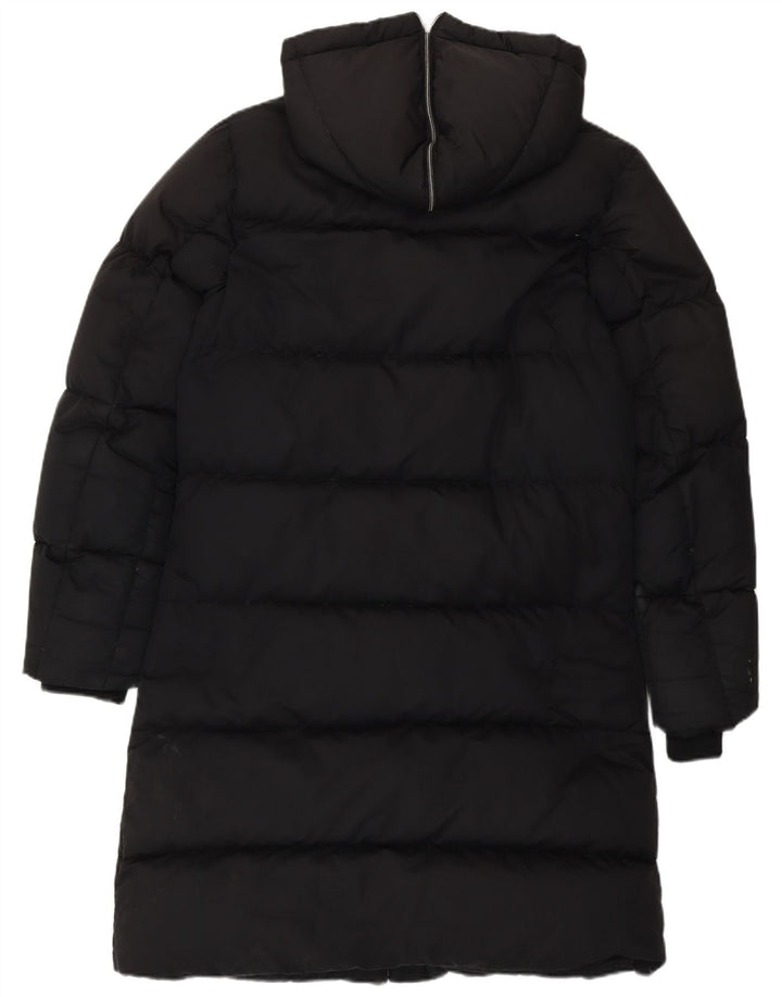 Nike Womens Hooded Longline Padded Coat UK 8/10 Small Black