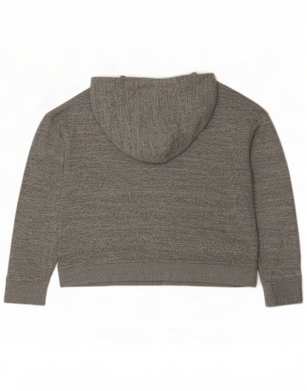 Gap Womens Oversized Sweatshirt Jumper UK 14 Medium Grey Flecked Polyester