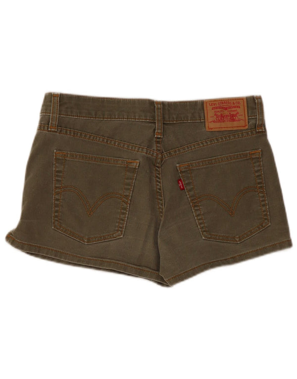 Levi's Girls Denim Shorts 4-5 Years W28  Khaki Cotton
