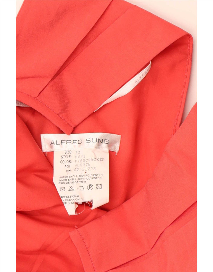 Alfred Sung Womens Halter Dress UK 10 Small Pink Polyester