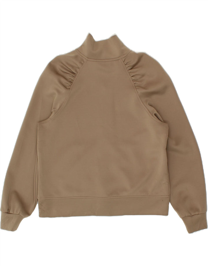 DKNY Womens Tracksuit Top Jacket UK 14 Medium Brown Polyester Vintage Dkny and Second-Hand Dkny from Messina Hembry 