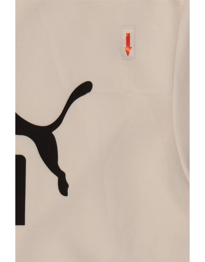 Puma Mens Graphic Sweatshirt Jumper Large White Polyester