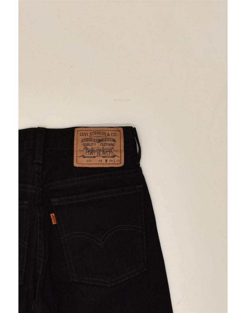 LEVI'S Womens Straight Jeans W28 L26 Black Cotton | Vintage Levi's | Thrift | Second-Hand Levi's | Used Clothing | Messina Hembry 