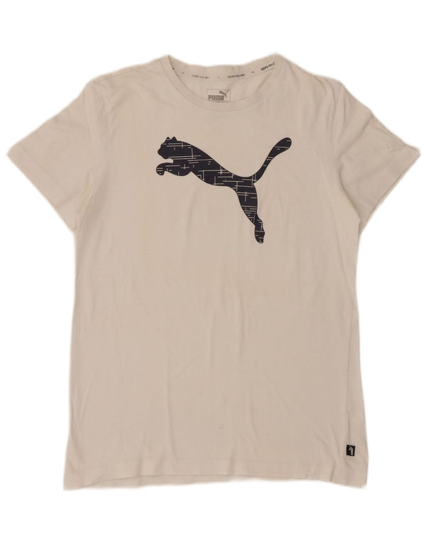 Puma Girls Graphic T-Shirt Top 15-16 Years White