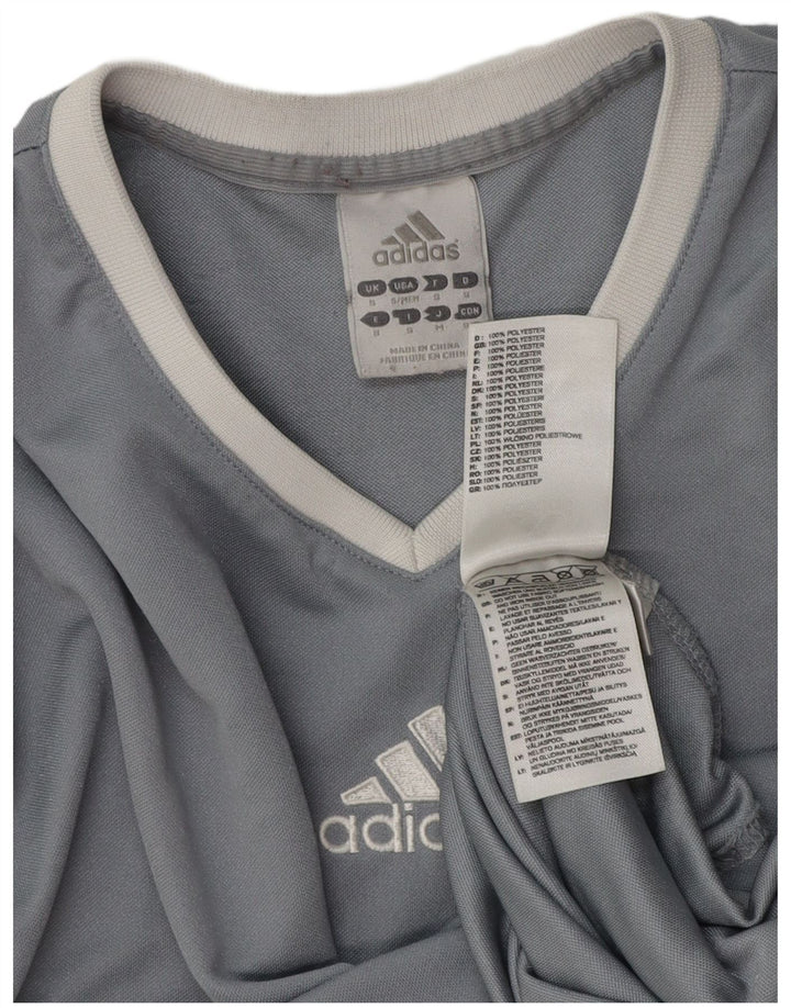Adidas Mens Climalite T-Shirt Top Small Grey Polyester