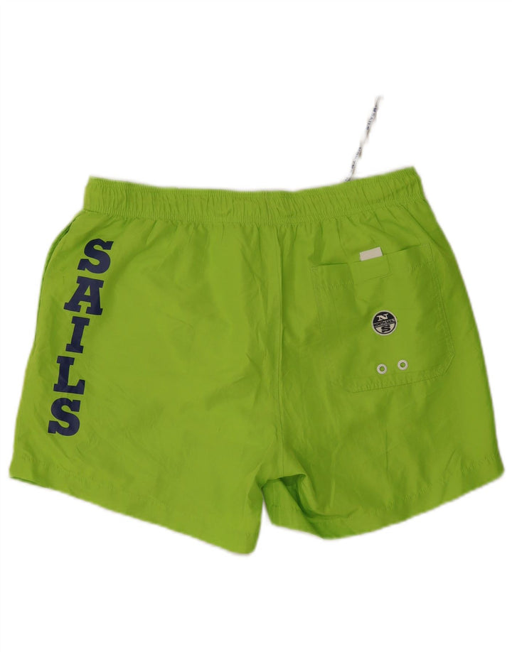 North Sails Mens Graphic Swimming Shorts Large Green Polyester