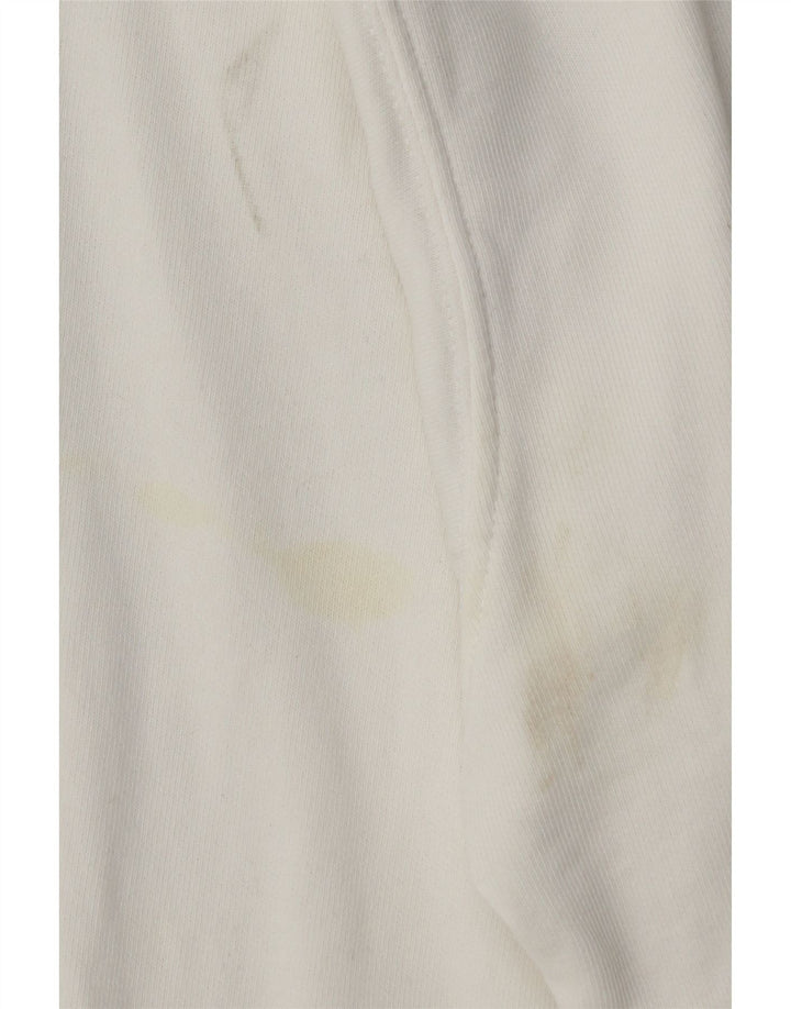 Champion Mens Sweatshirt Jumper Small White Cotton