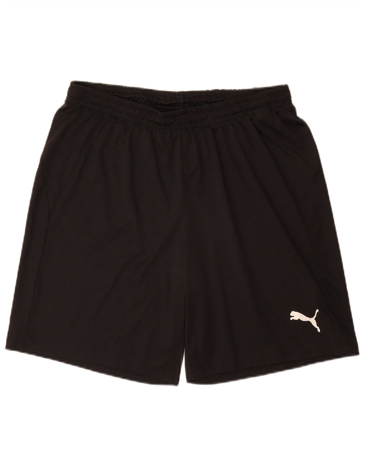PUMA Mens Sport Shorts Large Black Polyester