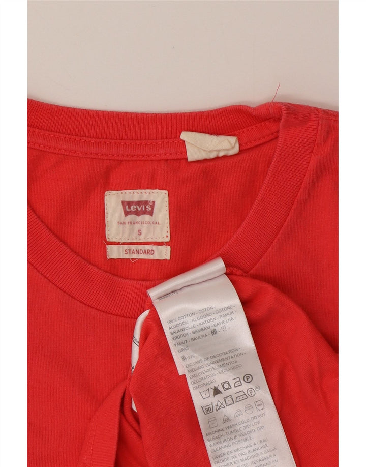 LEVI'S Mens Standard T-Shirt Top Small Red Cotton