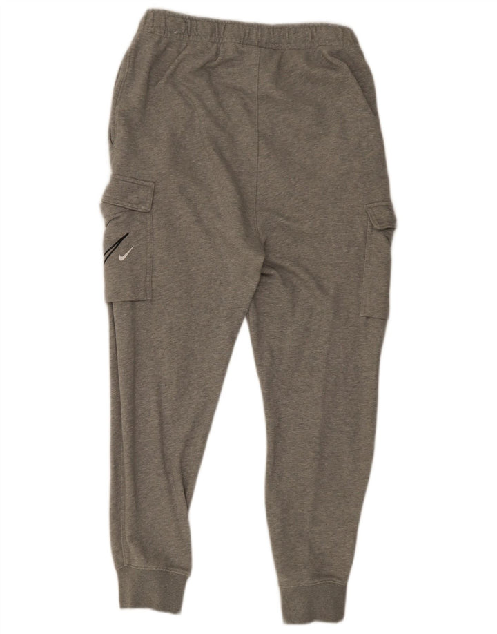 Nike Mens Graphic Cargo Tracksuit Trousers Joggers Medium Grey Cotton