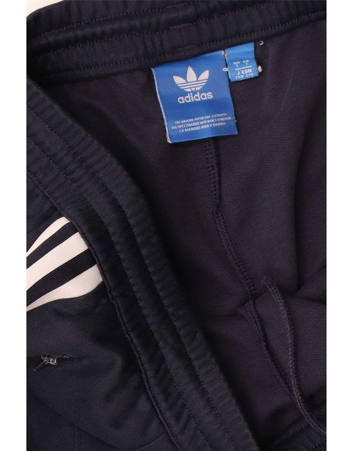 Adidas Mens Tracksuit Trousers Large  Navy Blue Polyester