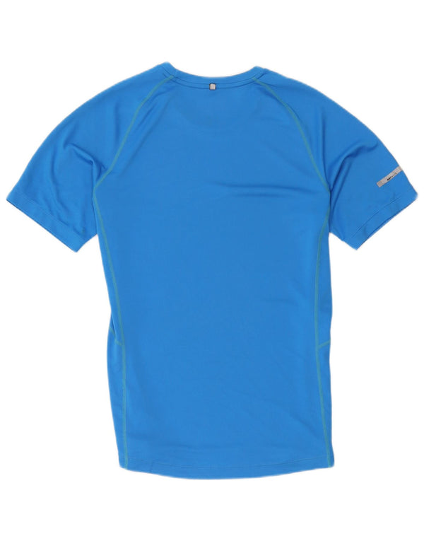 Nike Mens Dri Fit T-Shirt Top Medium Blue Polyester