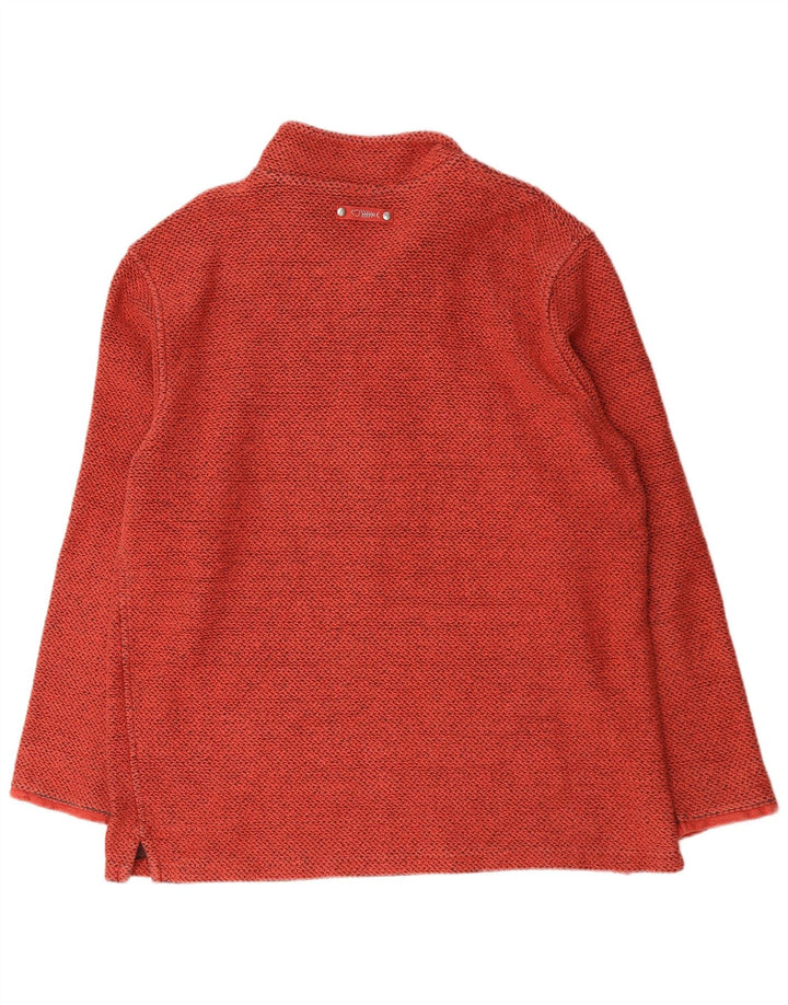 Weird Fish Mens Zip Neck Sweatshirt Jumper 2XL Red Cotton