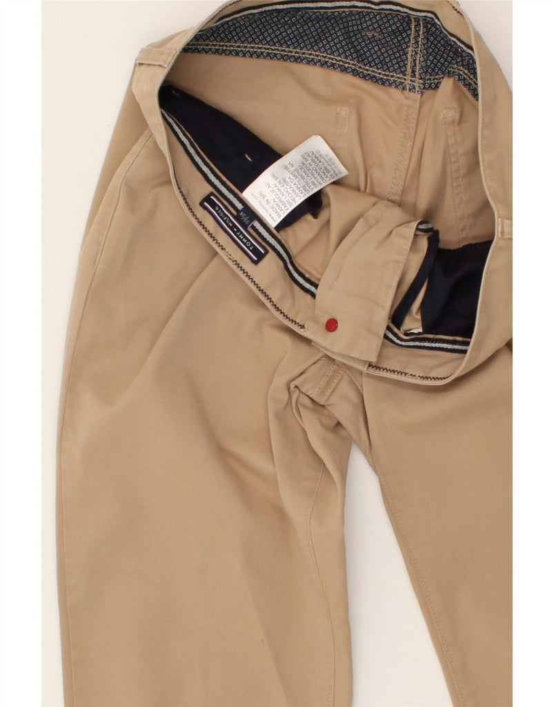 TOMMY HILFIGER Mens Slim Casual Trousers W33 L34 Beige Cotton Vintage Tommy Hilfiger and Second-Hand Tommy Hilfiger from Messina Hembry 