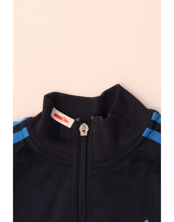Adidas Boys Clima 365 Tracksuit Top Jacket 7-8 Years Navy Blue Polyester