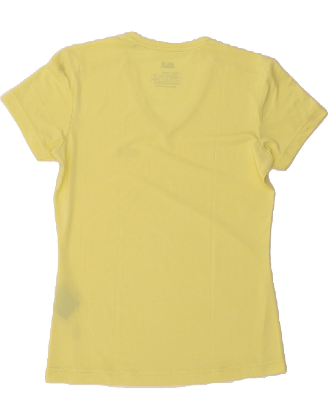 JACK WOLFSKIN Womens T-Shirt Top UK 6 XS Yellow Polyester Vintage Jack Wolfskin and Second-Hand Jack Wolfskin from Messina Hembry 