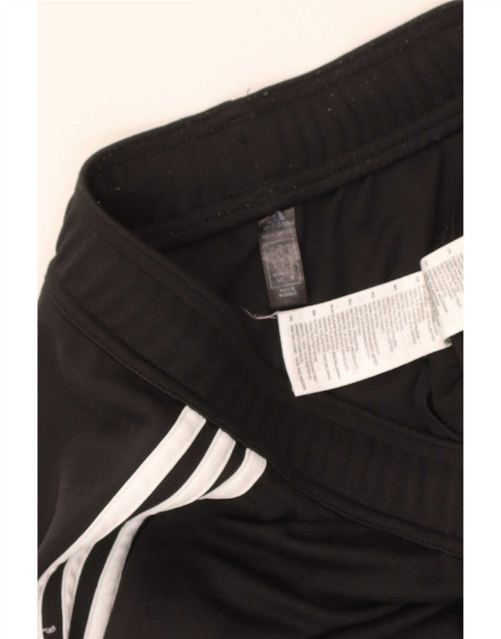 Adidas Mens Tracksuit Trousers Small Black Polyester