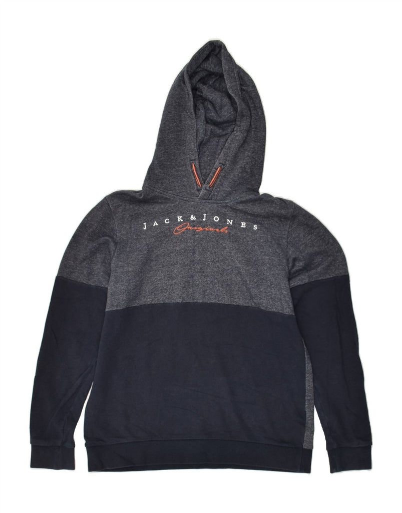 JACK & JONES Boys Originals Hoodie Jumper 15-16 Years Navy Blue | Vintage Jack & Jones | Thrift | Second-Hand Jack & Jones | Used Clothing | Messina Hembry 