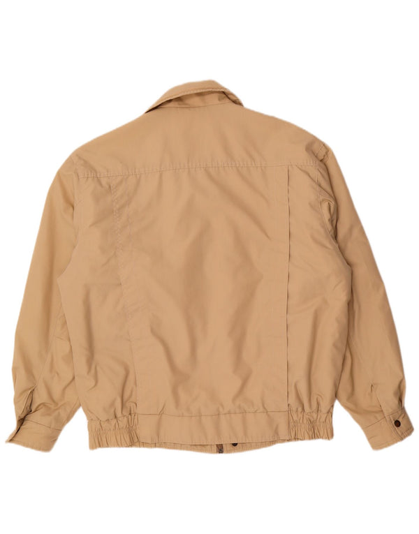 Vintage Mens Military Bomber Jacket UK 42 XL Beige