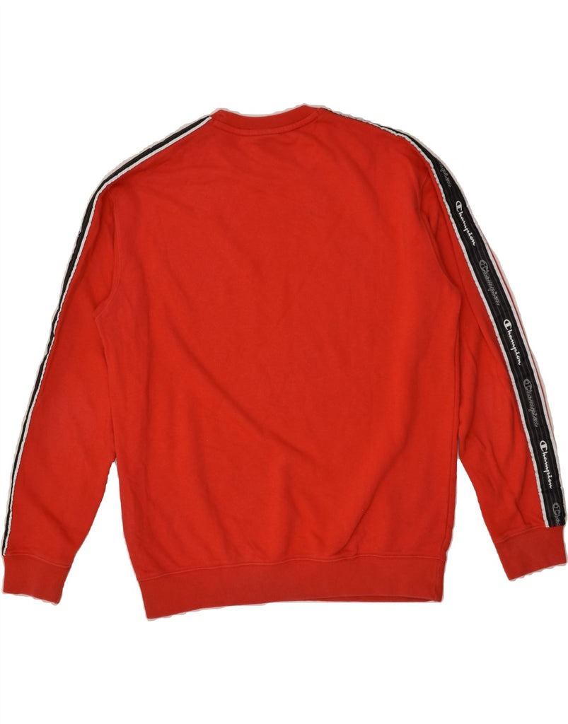 CHAMPION Mens Sweatshirt Jumper Medium Red Cotton | Vintage Champion | Thrift | Second-Hand Champion | Used Clothing | Messina Hembry 