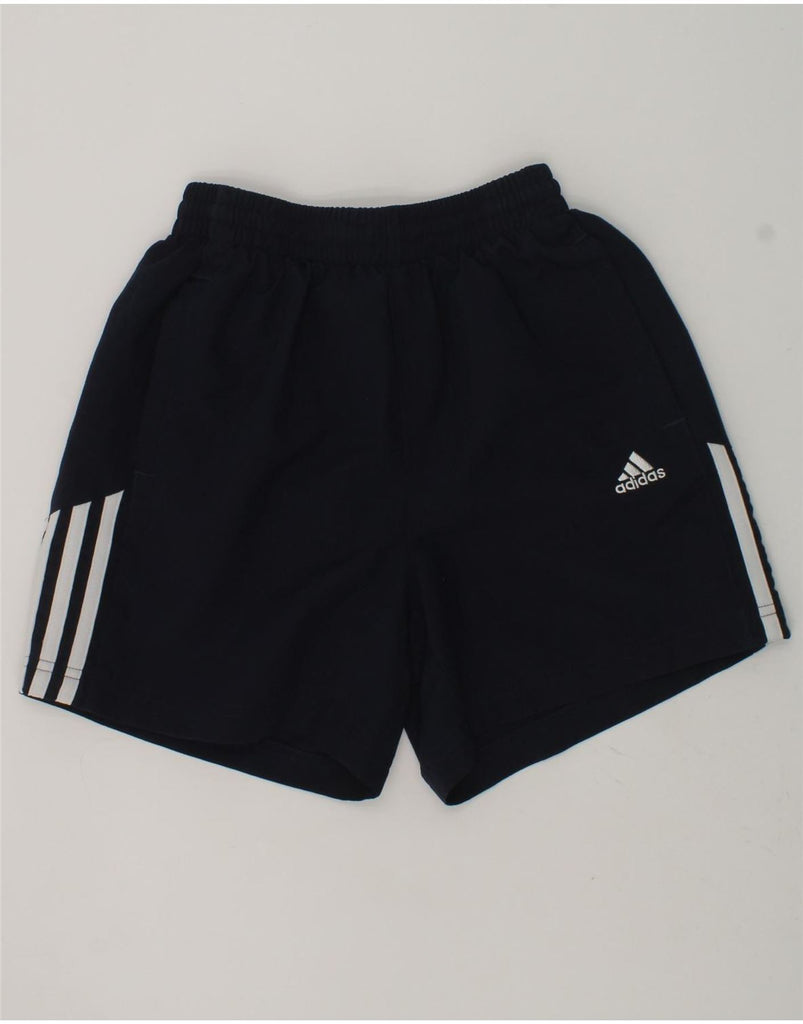 ADIDAS Boys Sport Shorts 11-12 Years Navy Blue Polyester | Vintage Adidas | Thrift | Second-Hand Adidas | Used Clothing | Messina Hembry 