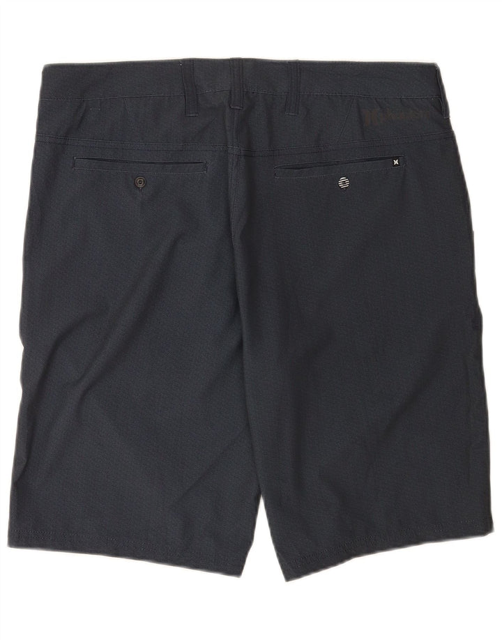 Hurley Mens Chino Shorts W32 Medium Navy Blue Polyester