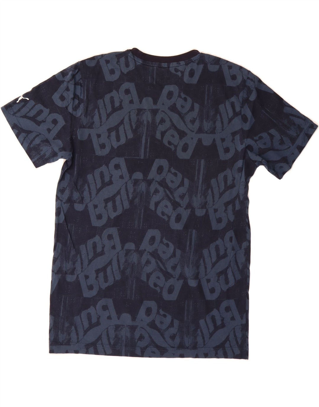 PUMA Mens Graphic T-Shirt Top Medium Navy Blue Cotton Vintage Puma and Second-Hand Puma from Messina Hembry 