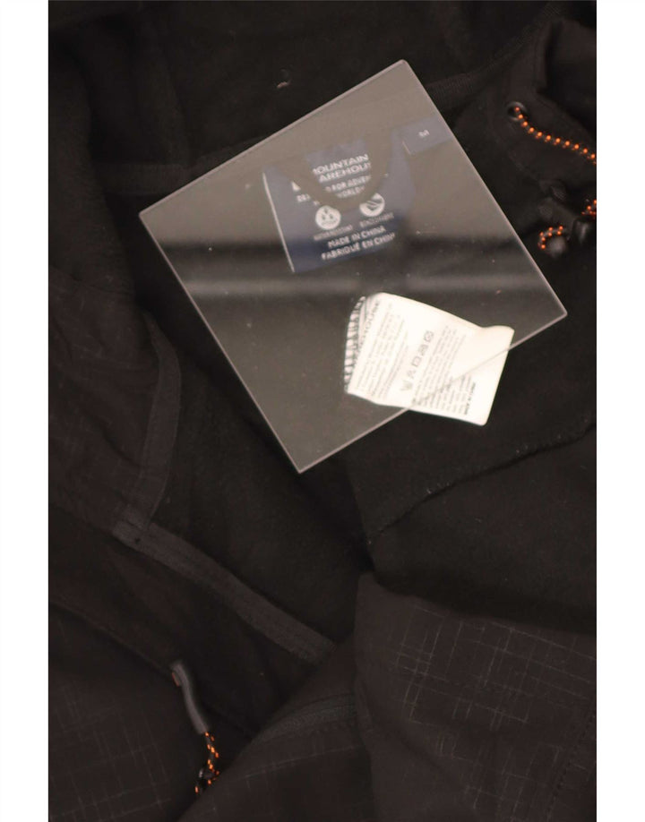 Mountain Warehouse Mens Hooded Windbreaker Jacket UK 38 Medium Black