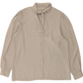 VINTAGE Womens Front Tie Shirt Blouse EU 38 Medium Grey Polyester Vintage Vintage and Second-Hand Vintage from Messina Hembry 