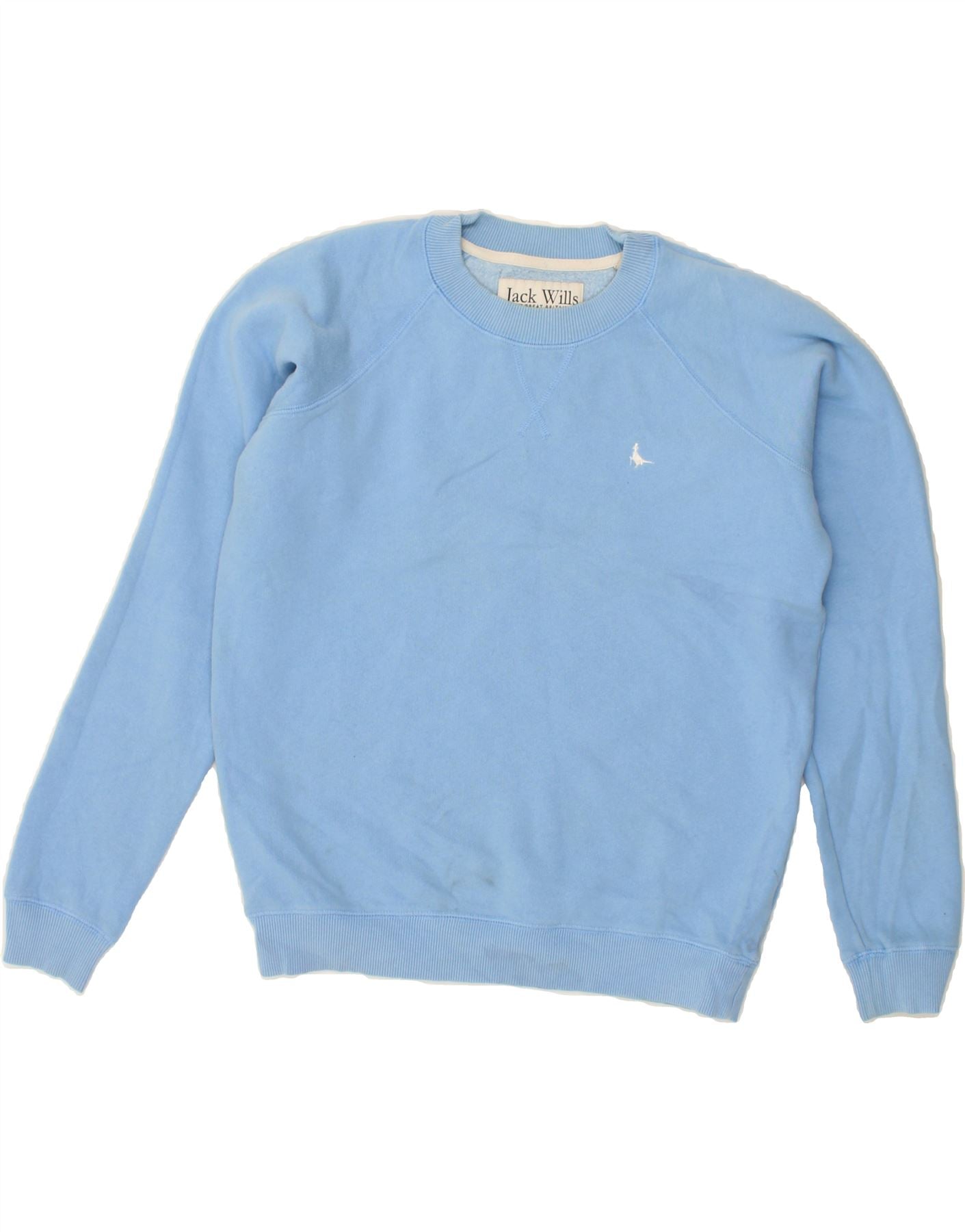 JACK WILLS Womens Sweatshirt Jumper UK Small Blue Vintage