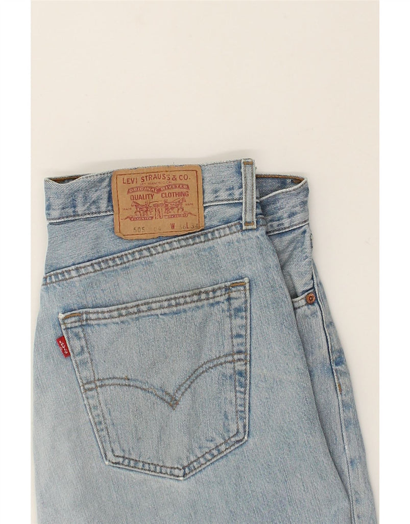 LEVI'S Mens 505 Straight Jeans W36 L34  Blue Cotton | Vintage Levi's | Thrift | Second-Hand Levi's | Used Clothing | Messina Hembry 