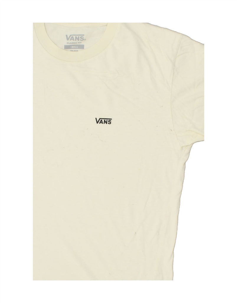 VANS Mens Classic Fit T-Shirt Top Small Beige Cotton | Vintage Vans | Thrift | Second-Hand Vans | Used Clothing | Messina Hembry 