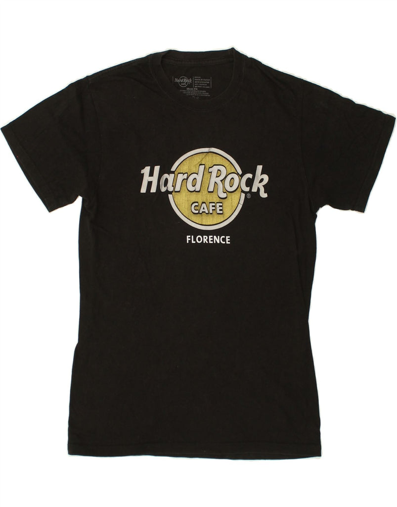 HARD ROCK CAFE Mens Florence Graphic T-Shirt Top Small Black Cotton | Vintage Hard Rock Cafe | Thrift | Second-Hand Hard Rock Cafe | Used Clothing | Messina Hembry 