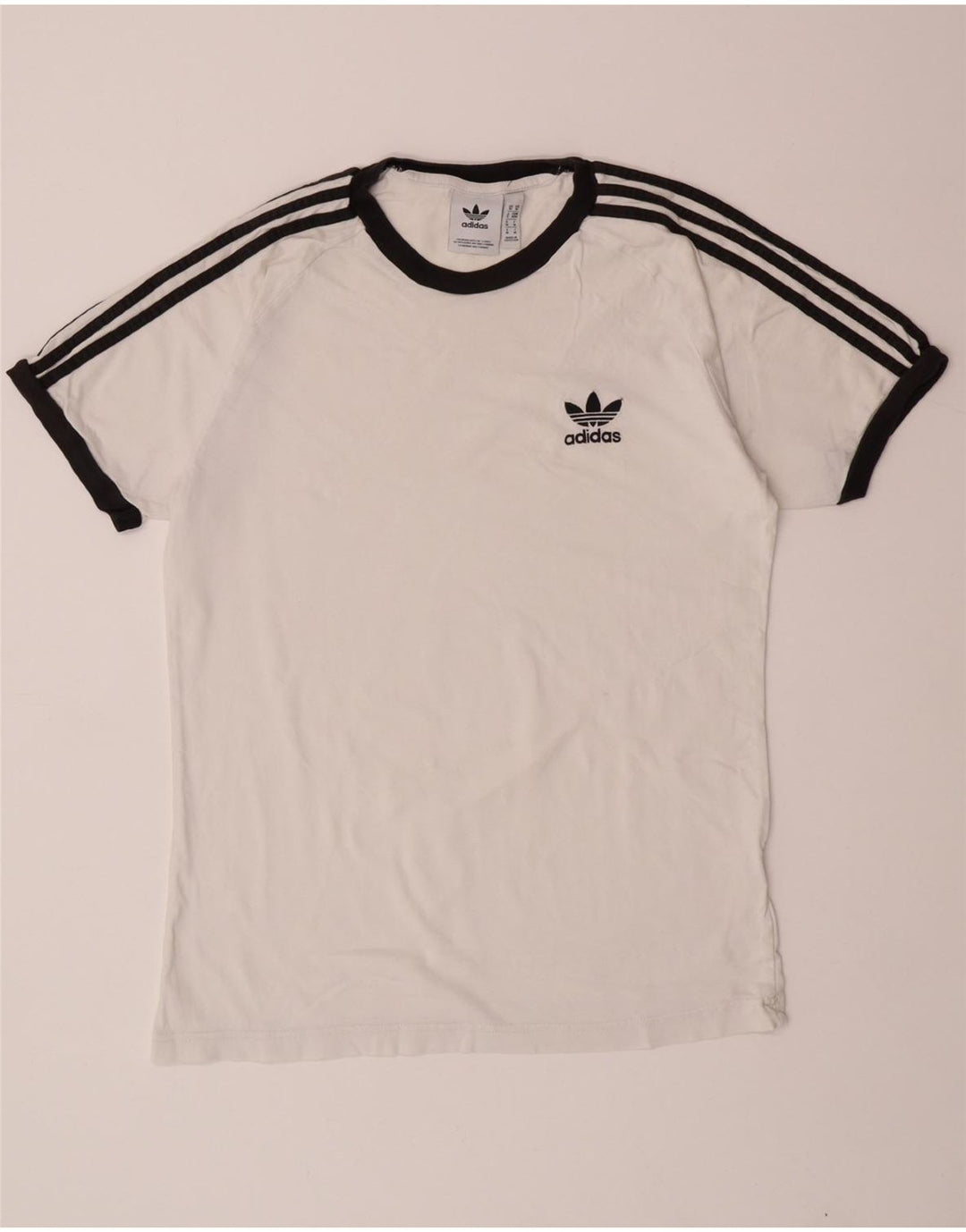 ADIDAS Mens Graphic T-Shirt Top Medium White