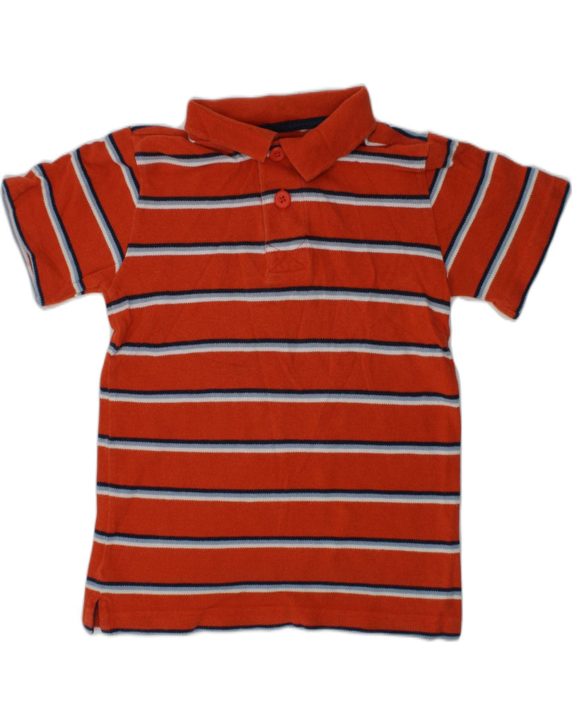 OSH KOSH Boys Polo Shirt 4-5 Years Orange Striped Cotton | Vintage Osh Kosh | Thrift | Second-Hand Osh Kosh | Used Clothing | Messina Hembry 