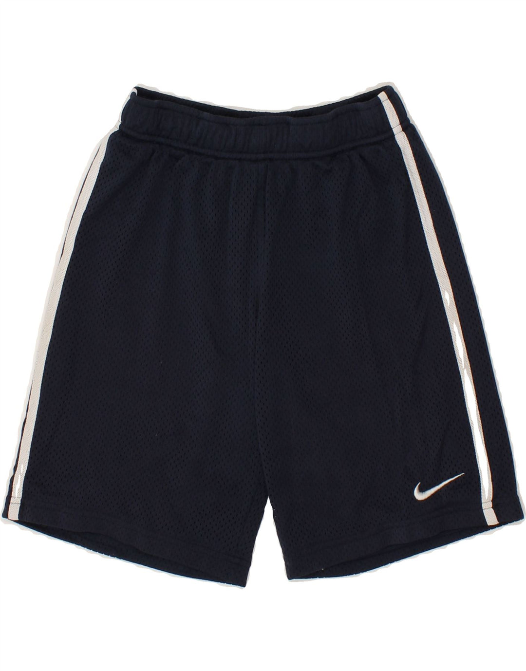 NIKE Boys Sport Shorts 8-9 Years Small  Navy Blue Polyester Vintage Nike and Second-Hand Nike from Messina Hembry 
