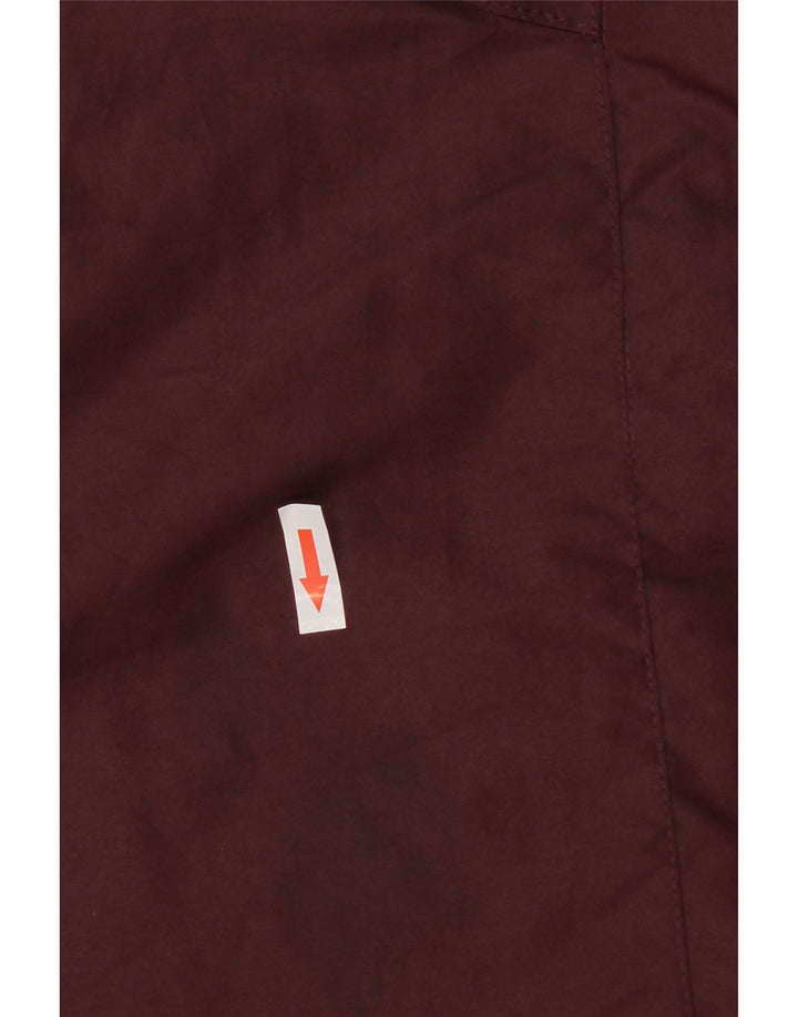 Mountain Warehouse Womens Hooded Rain Jacket UK 12 Medium Burgundy