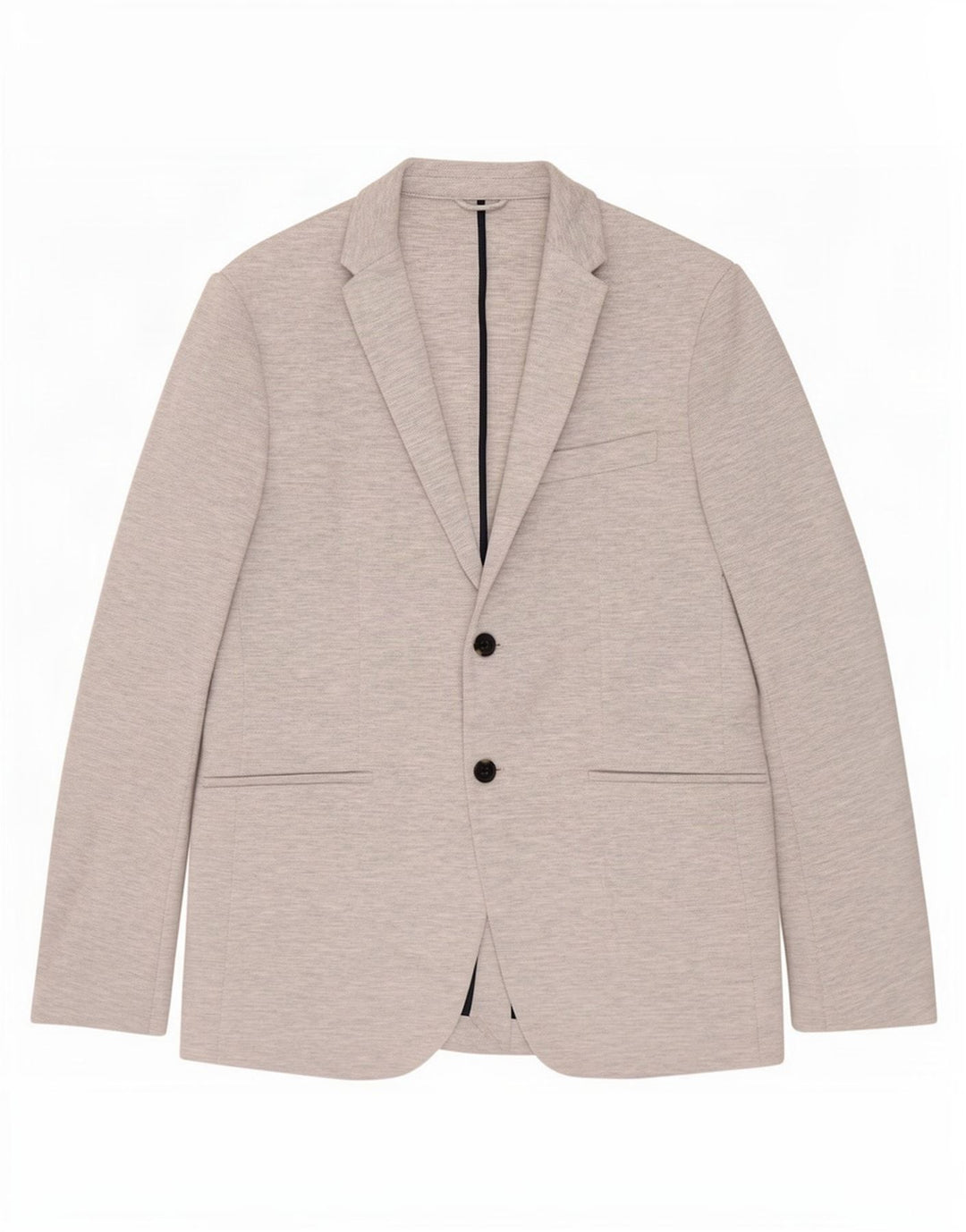 Zara Mens 2 Button Blazer Jacket UK 40 Large Grey Flecked Polyester