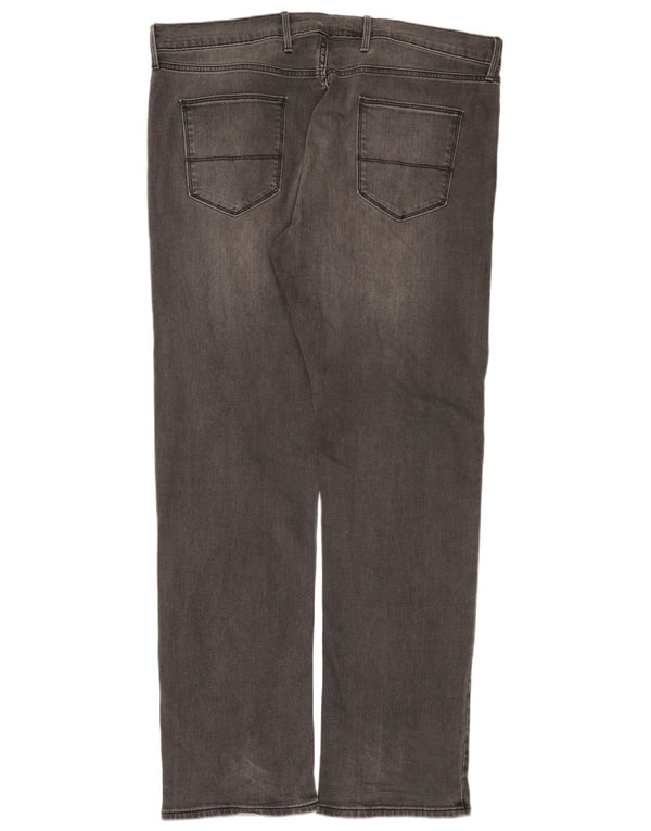 Marks & Spencer Mens Straight Jeans W38 L33 Grey Cotton