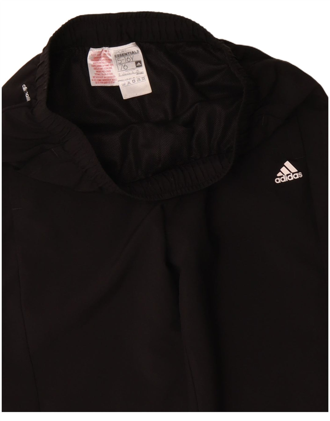 Adidas Boys Climalite Tracksuit Trousers 15-16 Years Black Polyester