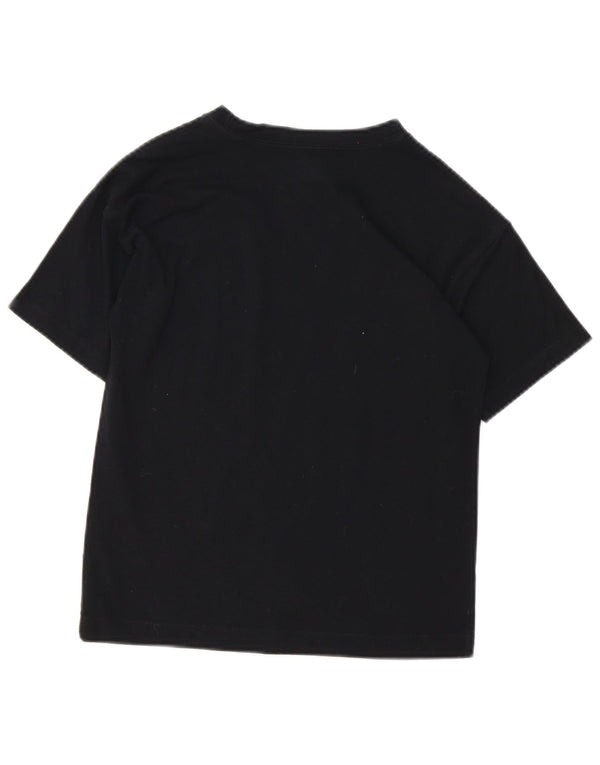 Jordan Girls Graphic T-Shirt Top 10-11 Years Medium Black Cotton