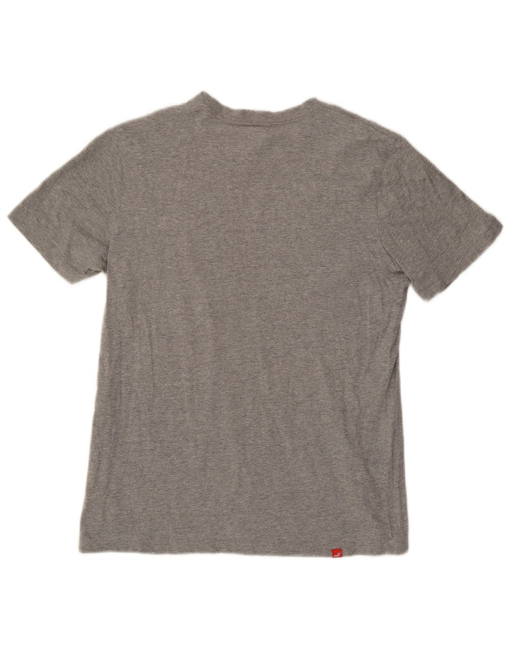Puma Mens Graphic T-Shirt Top Medium Grey Cotton