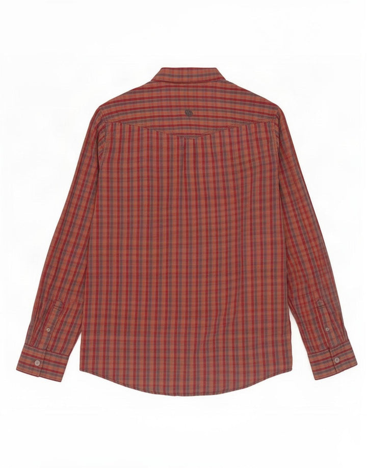 Fat Face Mens Shirt Medium Red Check Cotton