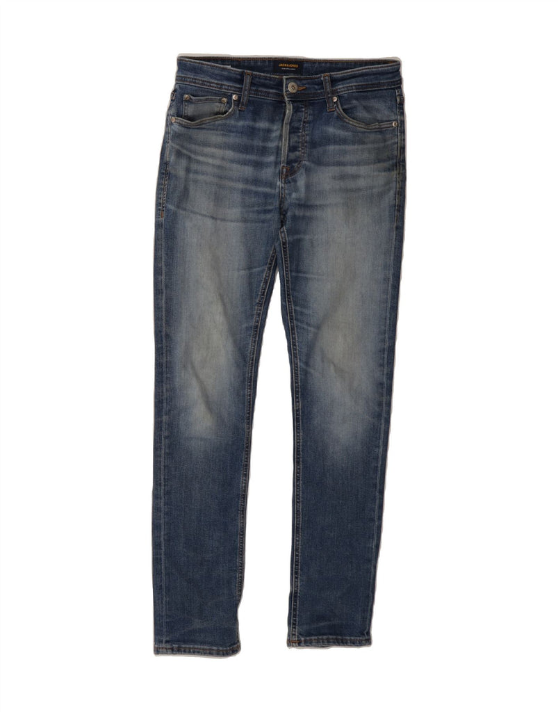 JACK & JONES Mens Skinny Jeans W30 L32 Blue Cotton Vintage Jack & Jones and Second-Hand Jack & Jones from Messina Hembry 