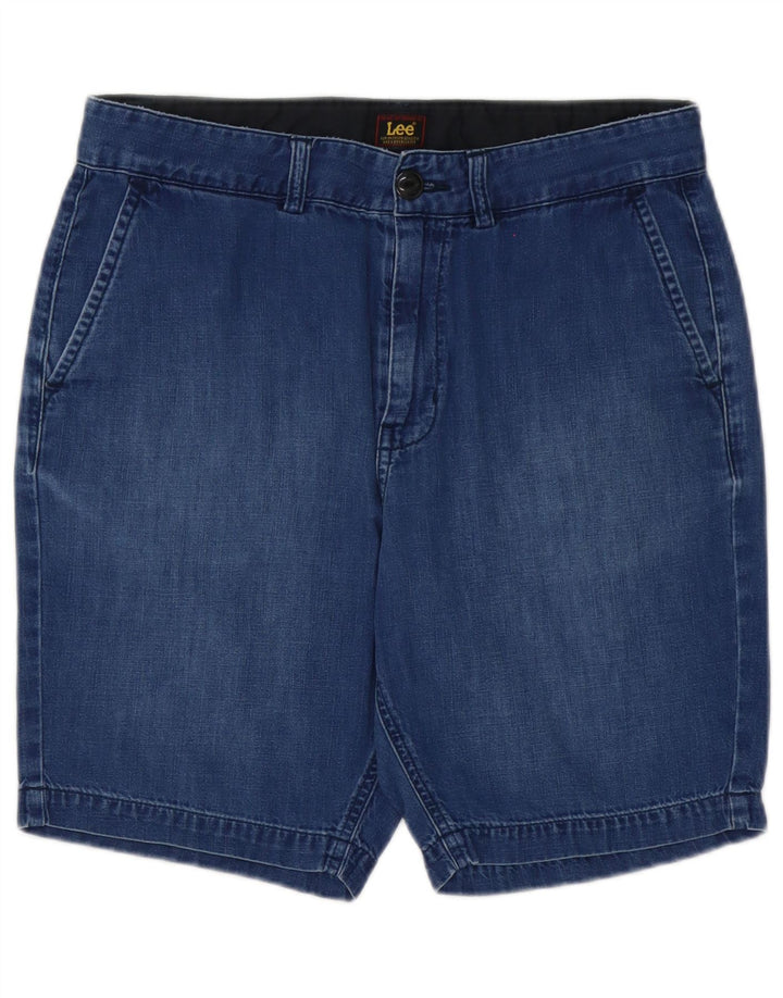 Lee Mens Slim Chino Shorts W30 Medium Blue Cotton