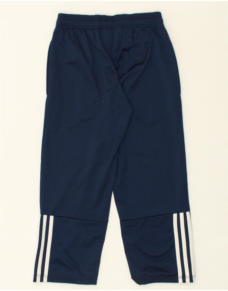 ADIDAS Boys Tracksuit Trousers 11-12 Years Navy Blue Polyester | Vintage Adidas | Thrift | Second-Hand Adidas | Used Clothing | Messina Hembry 