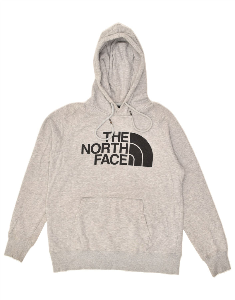 THE NORTH FACE Womens Graphic Hoodie Jumper UK 10 Small Grey Cotton | Vintage The North Face | Thrift | Second-Hand The North Face | Used Clothing | Messina Hembry 