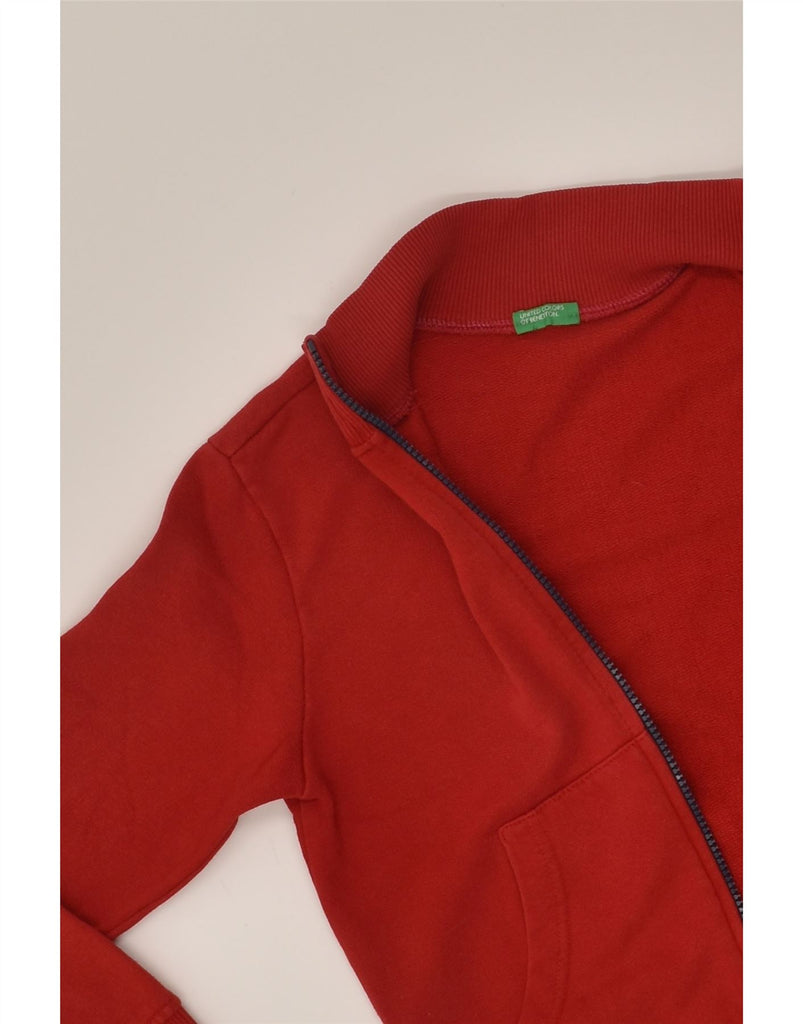 BENETTON Boys Tracksuit Top Jacket 7-8 Years Medium Red Cotton | Vintage Benetton | Thrift | Second-Hand Benetton | Used Clothing | Messina Hembry 