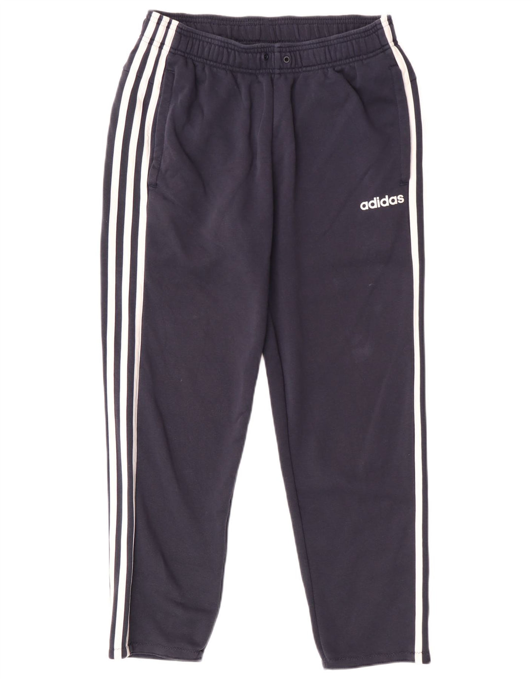 Adidas Mens Tracksuit Trousers Medium  Navy Blue Cotton