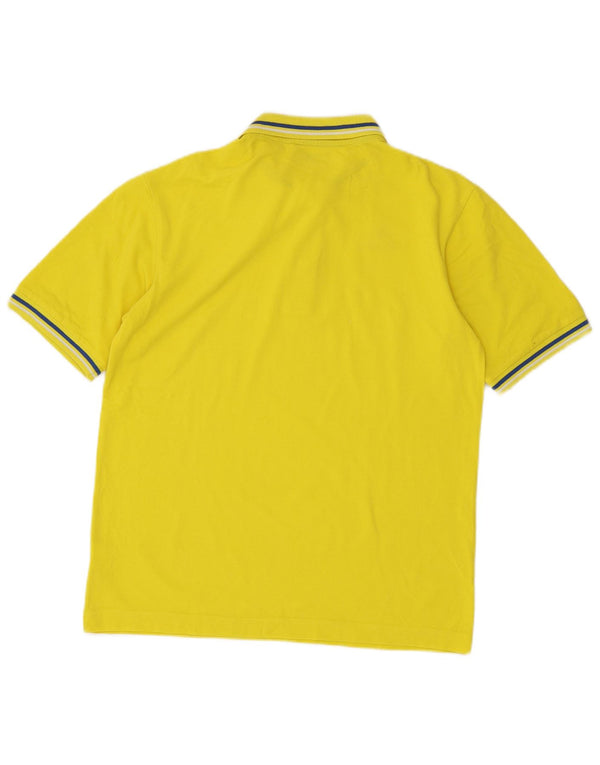 Kappa Mens Polo Shirt Medium Yellow Cotton